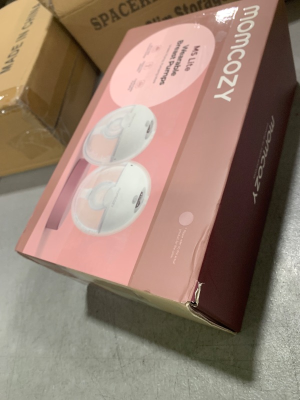 Photo 1 of Momcozy M5 Lite Hands-Free Wearable Breast Pump, DoubleFit Flange for Baby-Like Comfort, 3 Modes & 9 Suction Levels, No Flange Insert or Hard Carry Case, 24mm, 2-Pack, Cozy Red