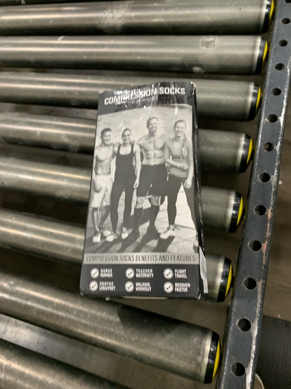 Photo 1 of CHARMKING Graduated Compression Socks for Women & Men Circulation 15-20 mmHg is Best for Athletic, Running, Flight Travel, Pregnant, Cycling (Multi 16,L/XL)