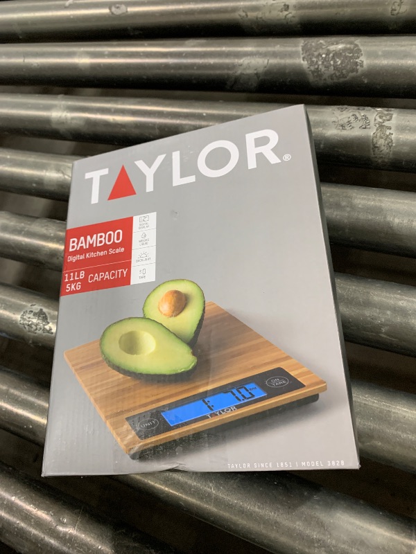 Photo 1 of Taylor 382821 Digital Kitchen Scale, 11 Lb, Bamboo