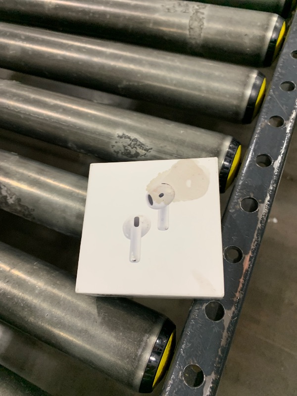 Photo 1 of Apple AirPods 4 Wireless Earbuds, Bluetooth Headphones, with Active Noise Cancellation, Adaptive Audio, Transparency Mode, Personalized Spatial Audio, USB-C Charging Case, Wireless Charging, H2 Chip
