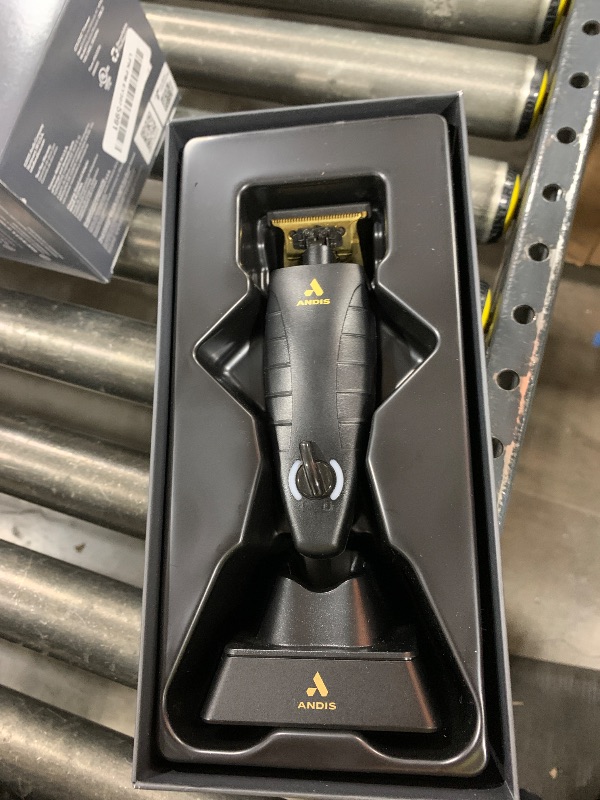 Photo 1 of Andis 74150 GTX-EXO Professional Cord/Cordless Lithium-ion Electric Beard & Hair Trimmer with Charging Stand, Black