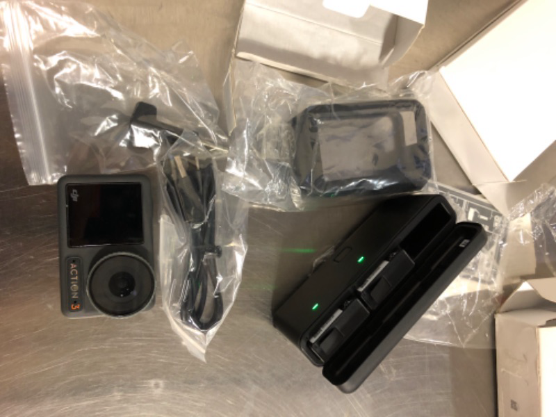 Photo 1 of DJI Osmo Action 3 Pro Adventure Combo, Action Camera 4K with 1/1.3" Sensor, 12h Extended Battery Life with 3 Batteries, Stabilization, Dual OLED Touchscreens, Mini Action Camera for Travel, Vlog