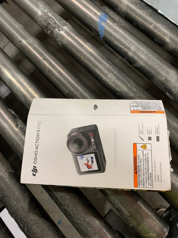 Photo 1 of DJI Osmo Action 5 Pro Adventure Combo, Action Camera 4K with 1/1.3" Sensor, 12h Extended Battery Life with 3 Batteries, Stabilization, Dual OLED Touchscreens, Mini Action Camera for Travel, Vlog