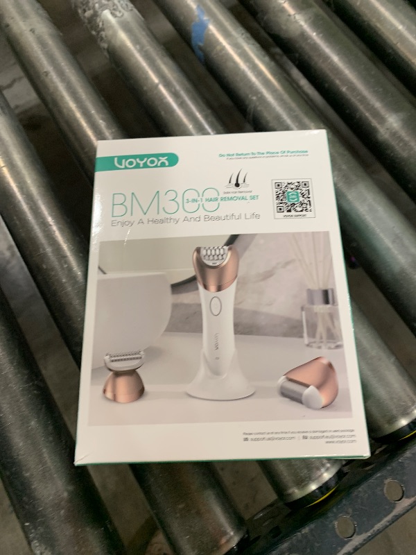 Photo 1 of VOYOR Epilator for Women, 3 in 1 Epilator Hair Removal for Women, Epilators Hair Remover for Leg Arm with 30 Tweezers, Rechargeable & Cordless Electric Lady Shaver & Trimmer BM300 (Champagne Gold)