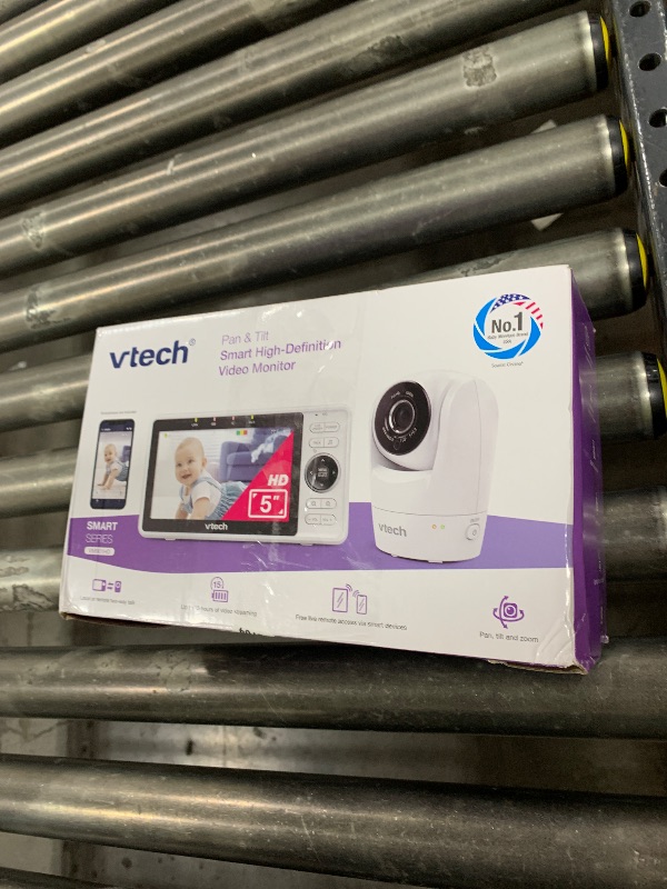 Photo 1 of VTech Upgraded Smart WiFi Baby Monitor, 1080p FHD Camera and 5" HD IPS Display, Free App with Motion Video, Sound/Motion Detection and Notifications, Fully Remote Pan-Tilt-Zoom: VM901