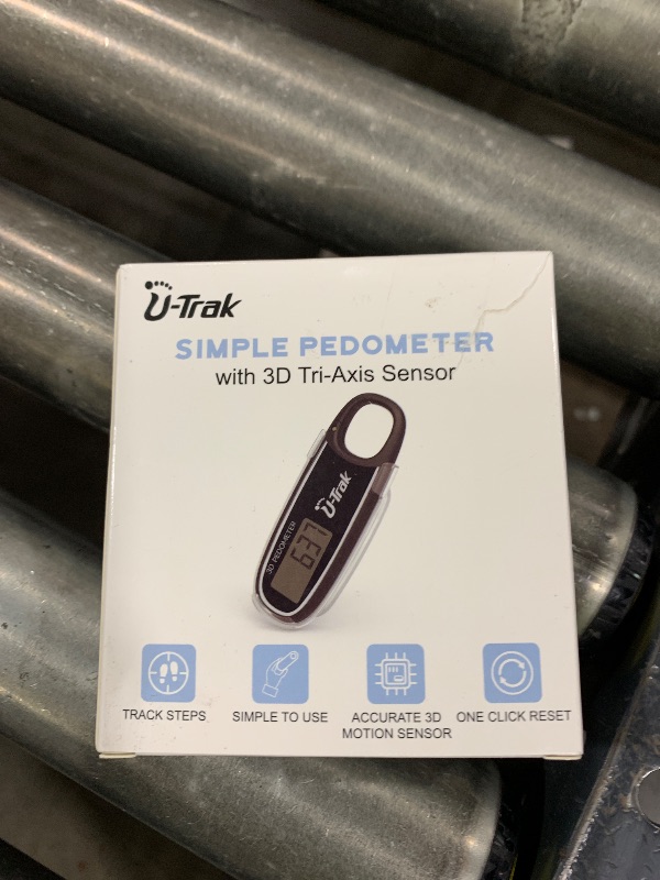 Photo 1 of 3D Pedometer for Walking with Removable Clip and Carabiner Simple Step Counter for Walking Accurate Clip On Step Tracker for Men Women Kids (Black)