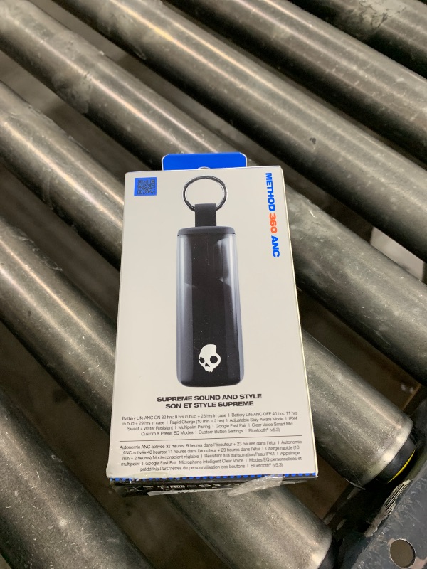 Photo 1 of Skullcandy Method 360 ANC Wireless Earbuds, Sound by Bose, Bluetooth Headphones, Premium Noise Cancelling, Up to 40 Hrs Battery, Sweat and Water Resistant, Microphone for iPhone Android - True Black