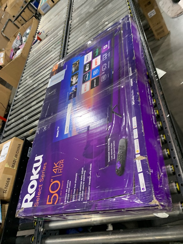 Photo 1 of Roku Smart TV 2025 – 50-Inch Select Series, 4K HDR TV – RokuTV with Enhanced Voice Remote – Flat Screen LED Television with Wi-Fi for Streaming Live Local News, Sports, Family Entertainment