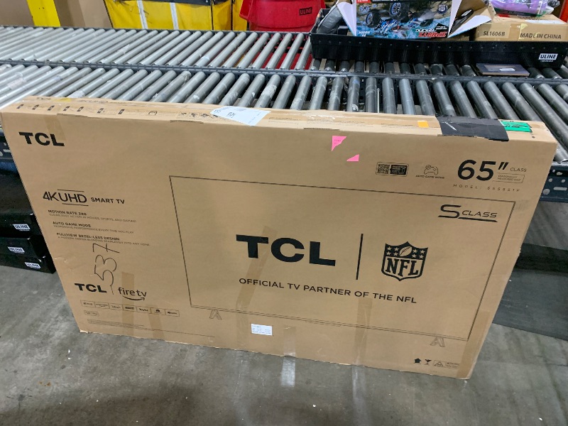Photo 1 of TCL 65-Inch Class S5 UHD 4K LED Smart TV with Fire TV (65S551F, 2024 Model), Dolby Vision, HDR PRO+, Dolby Atmos, Alexa Built-in with Voice Remote, Apple AirPlay 2 Compatibility, Streaming Television *PARTS ONLY*