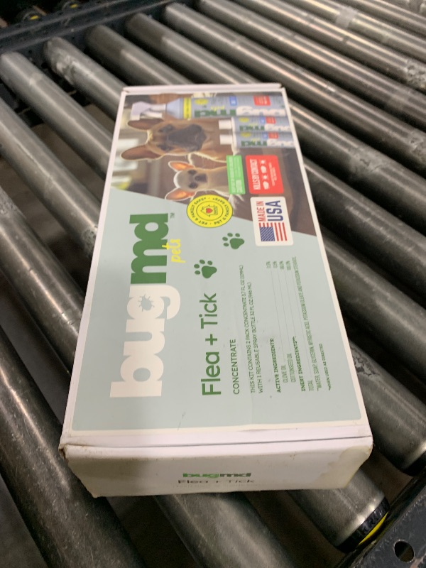 Photo 1 of BugMD Flea and Tick Concentrate (3.7 oz, 2 Pack) - Essential Oil-Powered Formula, Controls Fleas, Ticks, Mites in Dogs and Other Furred Animals, Spray on Pet Beds, Kennels