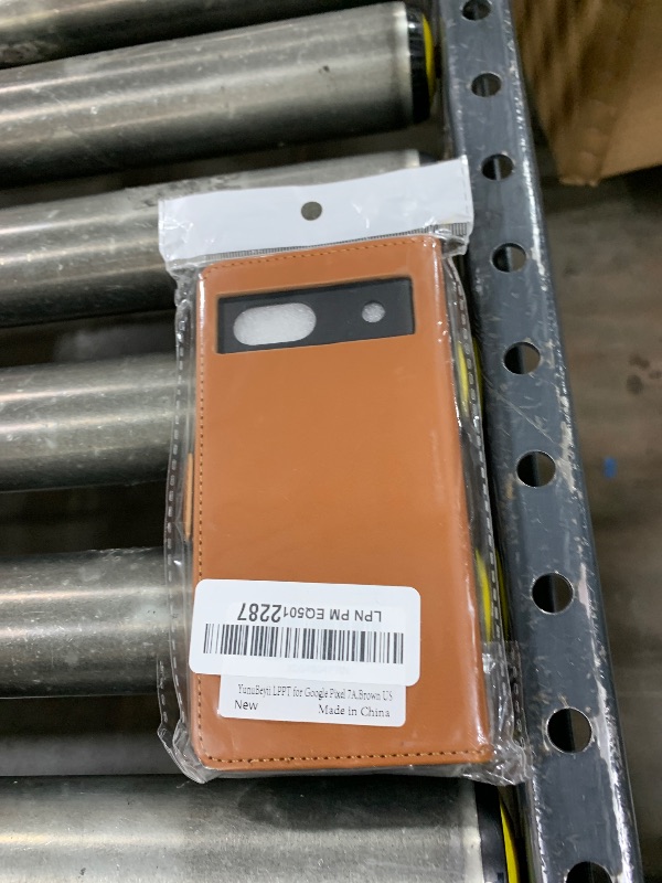 Photo 1 of Yunubeyii Wallet Flip Case for Google Pixel 7A - [RFID Blocking] Luxury PU Leather Card Holder Magnetic Phone Cover with Kickstand,Shockproof Protective Case,Brown