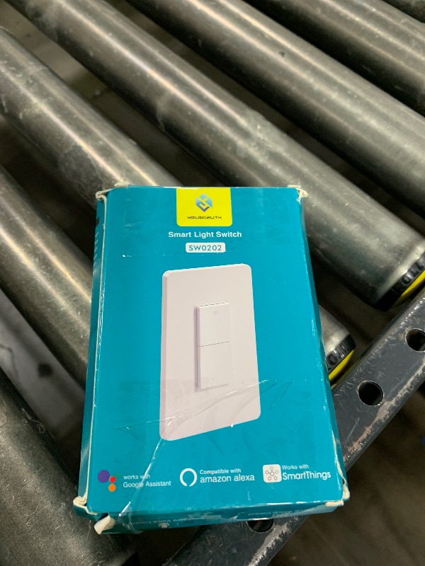 Photo 1 of Smart Light Switch, WiFi Smart Double Switch Button, Compatible with Alexa and Google Home, Remote Control with Timing Funtion, No Hub Required,Smart Life APP Provides Control from Anywhere