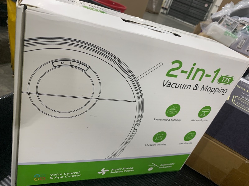 Photo 1 of Robot Vacuum and Mop Combo, Robotic Vacuum Cleaner 2 in 1 Vacuuming Mopping with Schedule, Wi-Fi/App/Remote, Max Suction 2000Pa, Self-Charging, Slim, Ideal for Hard Floor, Pet Hair, Low-Pile Carpet