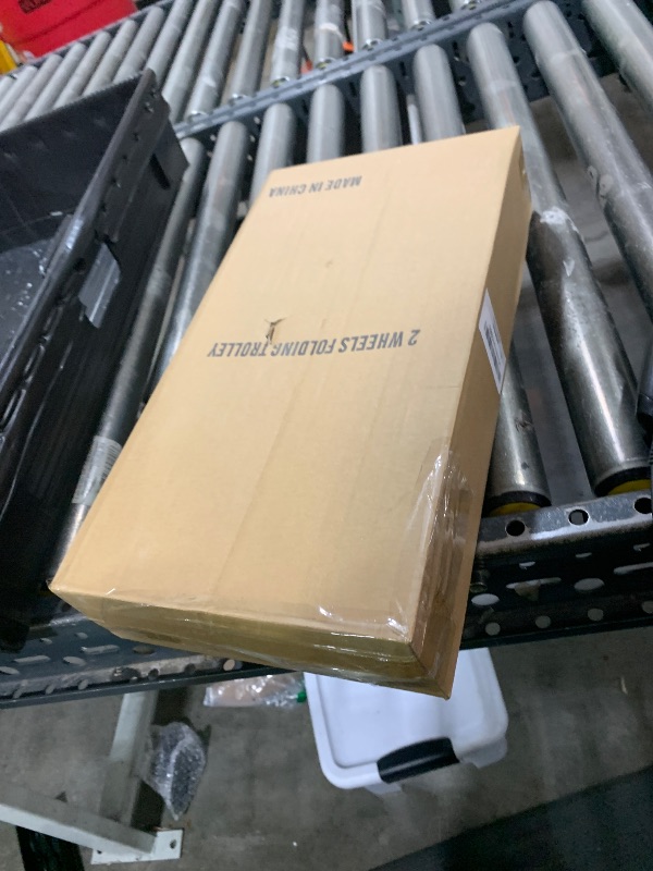 Photo 1 of Folding Hand Truck Aluminum Trolley,Small Dolly, Foldable Hand Cart Collapsible 2 Wheel Luggage Trolley Dolly Expandable Large Chassis Foldable into Backpack