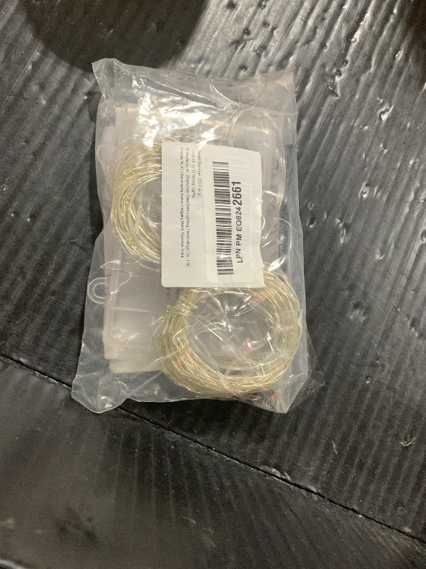 Photo 1 of 2 Pack Fairy Lights Battery Operated, 200 LED 66Ft Silver Wire Twinkle Light Auto Timer Mini String Light for Outdoor Indoor Garden Wedding Decor (Warm White)