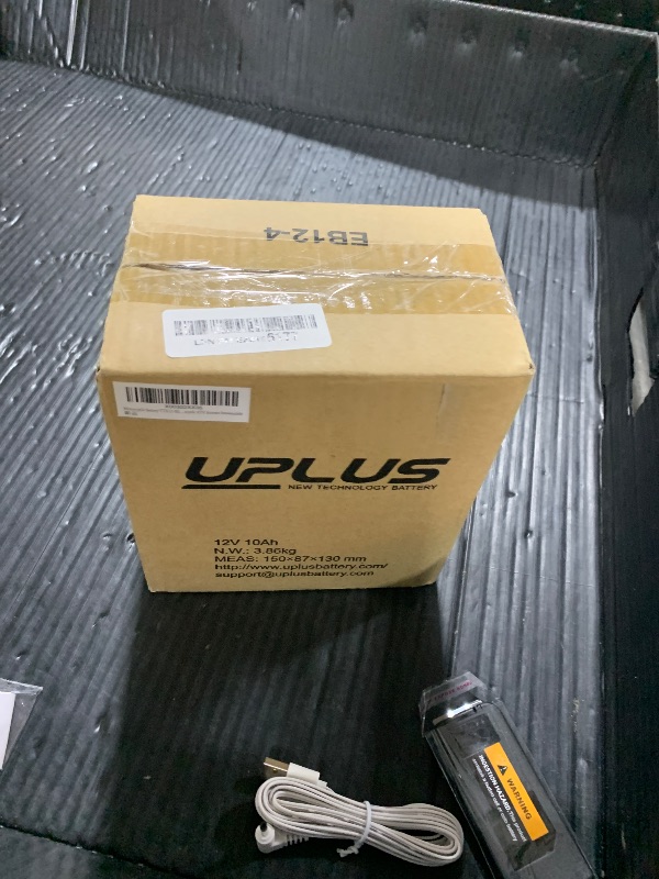Photo 1 of Motorcycle Battery YTX12-BS, UPLUS EB12-4 Powersports Batteries High Performance, AGM Maintenance Free Battery for Bike ATV Scooter