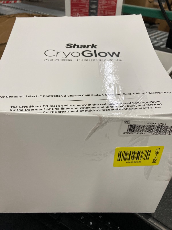Photo 1 of *****MISSINGS PARTS****** Shark CryoGlow LED Face Mask with Under-Eye Cooling, Anti-Ageing & Blemish Repair, Red & Blue LED, Infrared Light Therapy, USB-C, Remote Control, Storage Bag, Lilac Chill, FW312PL