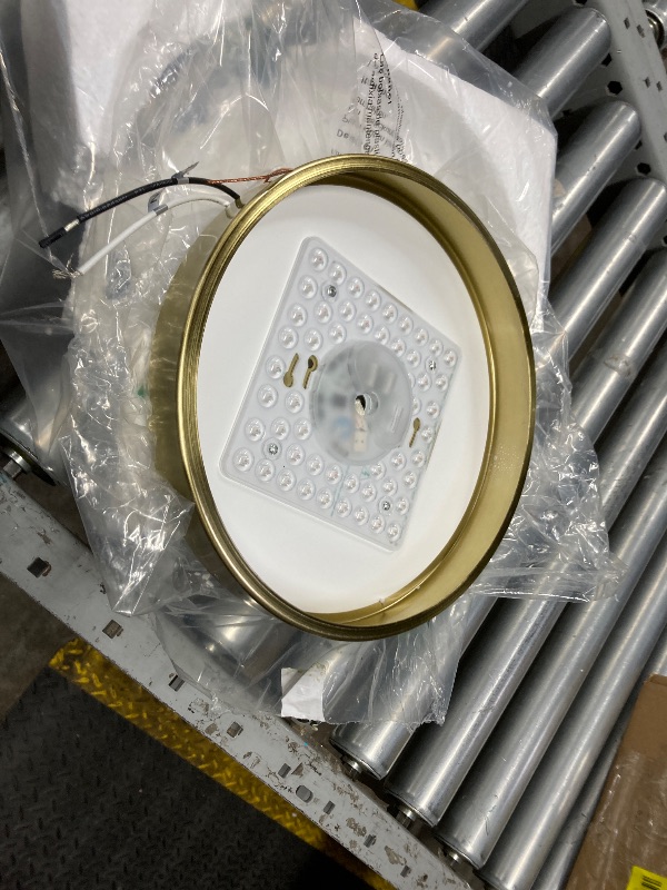 Photo 1 of ***LIGHT COVER MISSING***Flush Mount Ceiling Light Gold 12 Inch LED Dimmable Ceiling Light 24W 5CCT(2700K-5000K) Bedroom Lamp Entryway for Bedroom Foyer Kitchen Entryway Closet Hallway***LIGHT COVER MISSING***