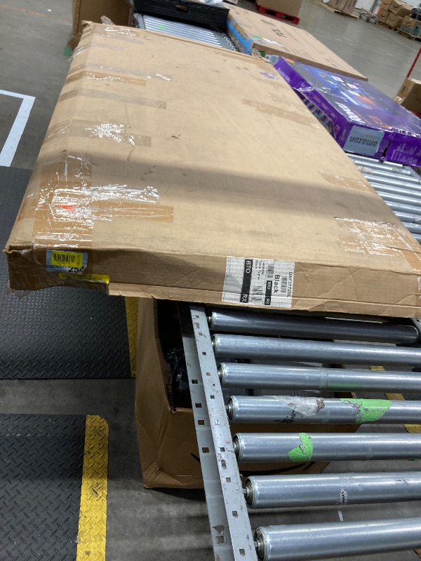 Photo 1 of ***MAY BE TABLETOP ONLY**LEGS MAY BE MISSING***POLYWOOD Lakeside Outdoor Dining Table, Black, All-Weather HDPE Patio Furniture, Made in USA, Deck, Garden, Pool***MAY BE TABLETOP ONLY**LEGS MAY BE MISSING***