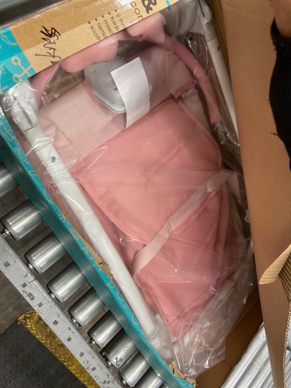 Photo 1 of ***ACTUAL ITEM IS PINK***Summer Infant 2-in-1 Bouncer & Rocker Duo (Gray and Teal) Convenient and Portable Rocker and Bouncer for Babies Includes Soft Toys and Soothing Vibrations***ACTUAL ITEM IS PINK***