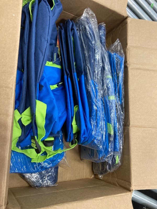 Photo 1 of ***8 ITEMS INCLUDED***Trailmaker Multi-Color Backpack with Adjustable Padded Shoulder Straps - Navy Blue***8 ITEMS INCLUDED***