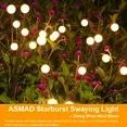 Photo 1 of  Euur Solar Garden Lights, Outdoor Decorations, Firefly Light for Patio Decor, Big Bulb, Unique Gifts for Women, Gifts for Grandma