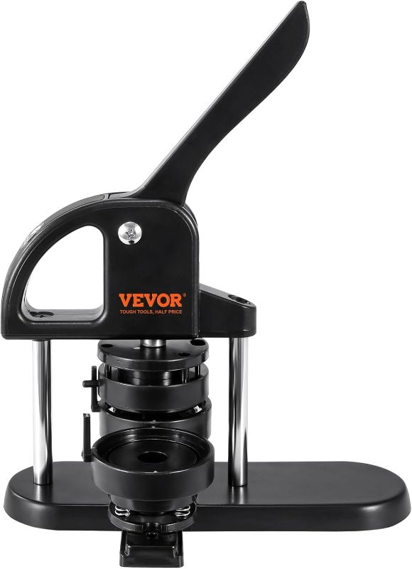 Photo 1 of
VEVOR Button Maker, 1/1.25/2.28 inch(25/32/58mm) 3-in-1 Pin Maker with 300pcs Button Parts, Ergonomic Arc Handle Punch Press Kit, Button Maker Machine with Panda Magic Book, for Children DIY Gifts
