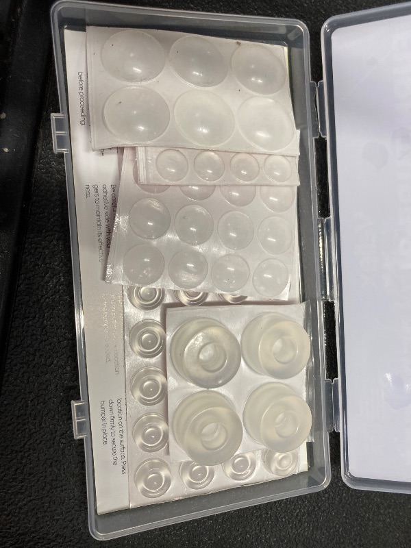 Photo 1 of 74 Clear Silicone Bumpers & Wall Protectors – 5?Shape Self?Adhesive Pads for Cabinets, Doors, Drawers & Furniture – Noise Dampening & Surface Protection by Vellax
