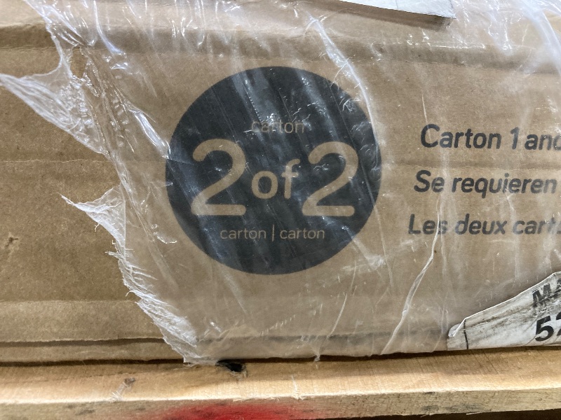 Photo 1 of ***BOX 2 OF 2 ONLY INCLUDED***Sauder Palladia L Shaped Desk with Drawers, Office Desk with File Cabinet Storage, Cable Management, Keyboard Tray, in Split Oak finish***BOX 2 OF 2 ONLY INCLUDED***