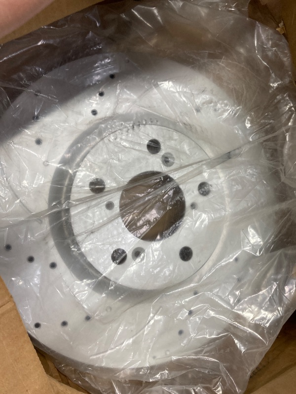 Photo 1 of ***ONLY 1 ROTOR INCLUDED, NOTHING ELSE***KAX Front Brake Kit, Drilled and Slotted Brake Rotors 31468, Ceramic Brake Pads D1280 Fits Honda Pilot 2009-2015, Acura MDX 2007-2013, Acura ZDX 2010-2013, Acura RLX 2014 2017-2018 3.5L***ONLY 1 ROTOR INCLUDED, NOT