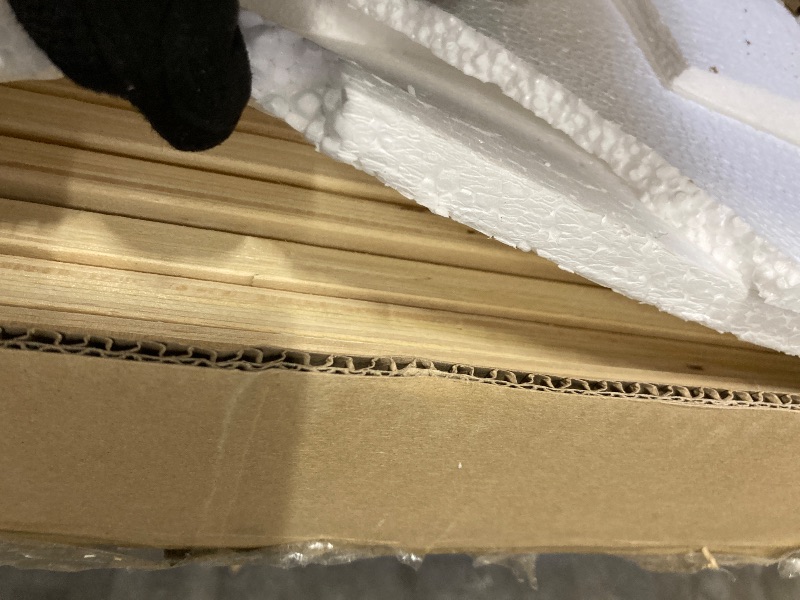 Photo 1 of ***BOX 2 OF 2 ONLY***KISLOT Wood Bed Frame with Headboard Upholstered Platform Mattress Foundation,Strong Wooden Slat Support,No Box Spring Needed***BOX 2 OF 2 ONLY***