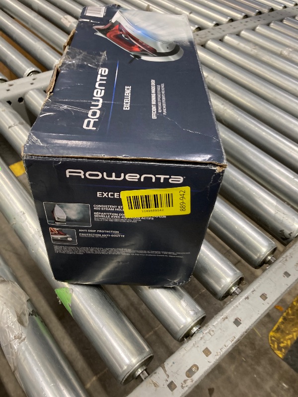 Photo 1 of ***DOES NOT TURN ON***Rowenta Iron, Focus Excellence Stainless Steel Soleplate Steam Iron for Clothes, Retractable Cord, 400+ Microsteam Holes, Powerful steam, LED Display, 1750 W Ironing Clothes, Cordreel, Red DW5433***DOES NOT TURN ON***
