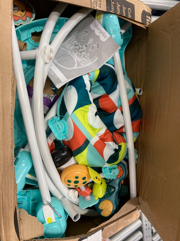 Photo 1 of
Click to see full view
Fisher-Price Baby Bouncer Colorful Corners Jumperoo Activity Center with Music Lights Sounds & Developmental Toys