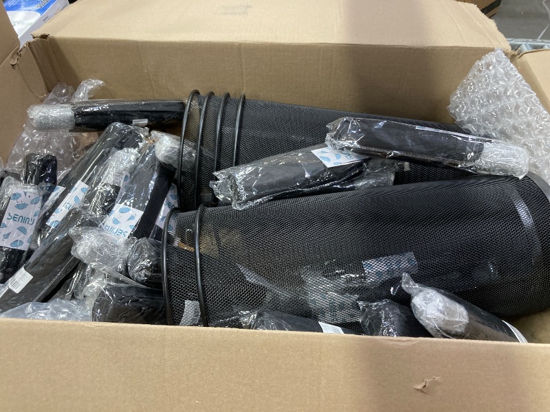 Photo 1 of ***6 HOLDERS & 30 UMBRELLAS INCLUDED***Youeon 6 Pack Large Umbrella Holder, 10.5x20 Inch Metal Mesh Umbrella Stand, Freestanding Bucket for Umbrellas, Canes, Walking Sticks, Wrapping Paper, Entryway, Home, Office, Hotel, Black SININY COMPACT BLACK TRAVEL