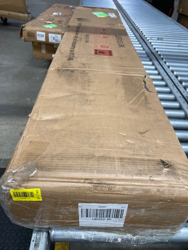 Photo 1 of · King Size Bed Frame and Storage Headboard, LED Bed Frame with USB Charging Station, Metal Platform B