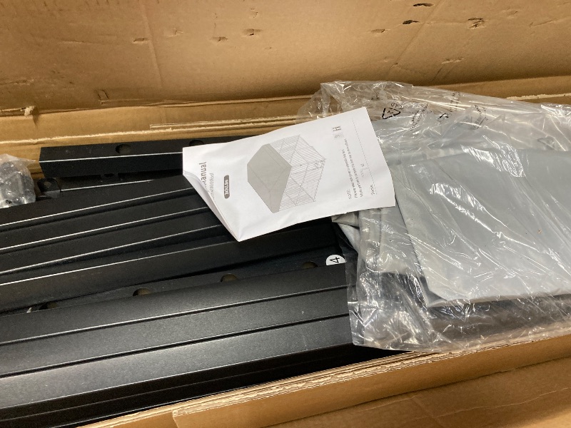 Photo 1 of 10x10x6 FT Outdoor Dog Kennel for Large Dogs, Large Dog Kennel Outside with Lock, Dog Enclosures with UV-Resistant Waterproof Roof Cover for Outside