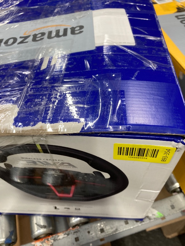 Photo 1 of **MISSING USB***Hori SPF-022U Gaming Controller Black Steering Wheel + Pedals PC PlayStation 4 PlayStation 5