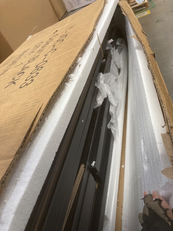 Photo 1 of ***used + minor damage*****Jocoevol Black 6 Drawer Dresser for Bedroom, 15.3" D x 47.2" W x 32.3" H in Simply Modern Chest of Drawers, Wood Storage Double Dresser with Deep Drawers for Living Room, Hallway Entryway, Black