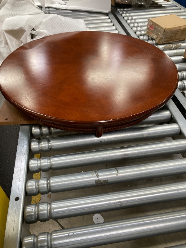 Photo 1 of ***BOX 1 OF 2 - MISSING PARTS - SELLING AS IS)*** Florence Pub Table Top- English Tudor 30-Inch Round Espresso ***(BOX RIPPEd/TORN)***