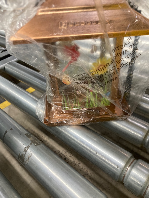 Photo 1 of ***MISSING PART -SELLING AS IS***
DesGully Solar Bird Feeders for Outdoors - 2.5 LBs Metal Wild Large & Small Bird Feeder for Outside Hanging, Gift Ideas for Avian Enthusiast Garden Yard Seeds (Chew-Proof, Weather Resistance) ***