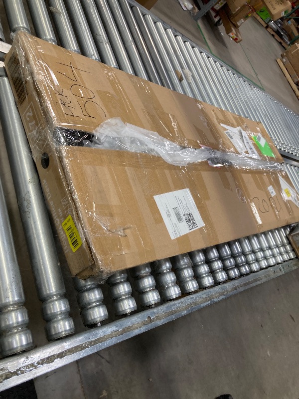 Photo 1 of *******MISSING PARTS*******edx Small Desk Fabric Drawers & Storage Shelves, Home Office Computer Desk, Writing Desk Small Space Desk Study Table for Home, Bedroom, 48 Inch, Balck