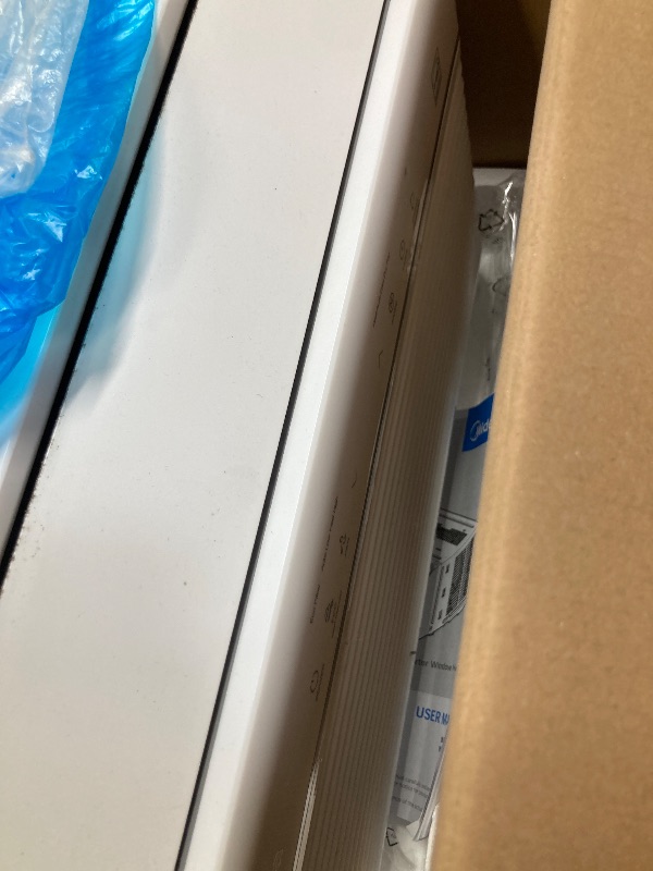 Photo 1 of Midea 12,000 BTU Smart Inverter Air Conditioner Window Unit with Heat and Dehumidifier – Cools up to 550 Sq. Ft., Energy Star Rated, Quiet Operation, Electronic Controls, Remote Control, White