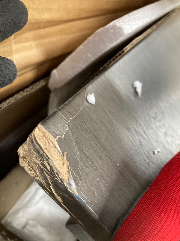 Photo 1 of *******MISSING PARTS**** Signature Design by Ashley Bridson 5 Piece Counter Height Dining Room Set, Includes Table & 4 Bar Stools, Gray