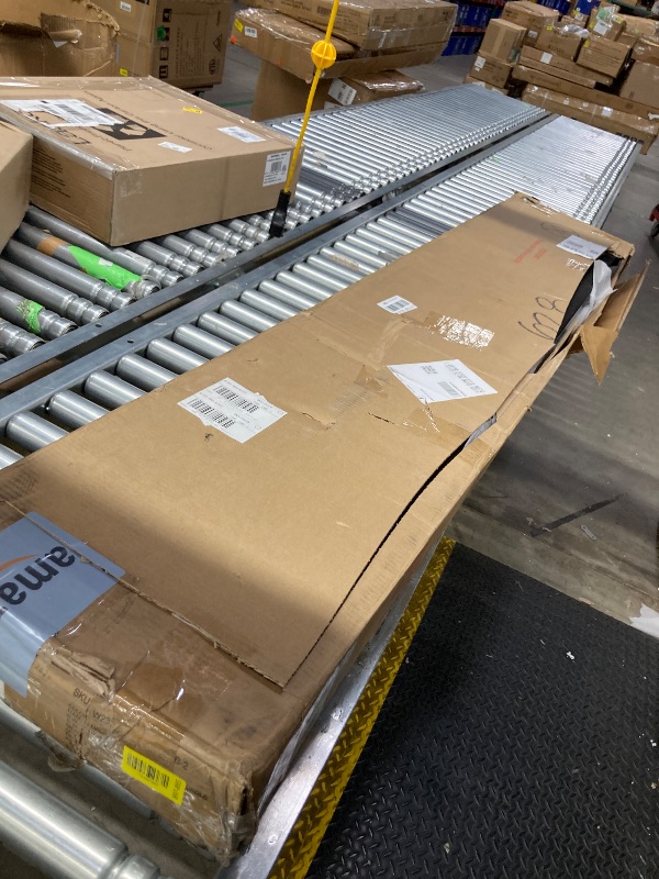 Photo 1 of *****BOX 2 OF 2*******PARTIAL SET********* Ball & Cast Twin Size Upholstered Tufted Daybed with Twin-Size Trundle, Bed Frame w/Button Tufted Back and Waved Shape Arms,for Bedroom,Guest Room,Apartment,Light Grey