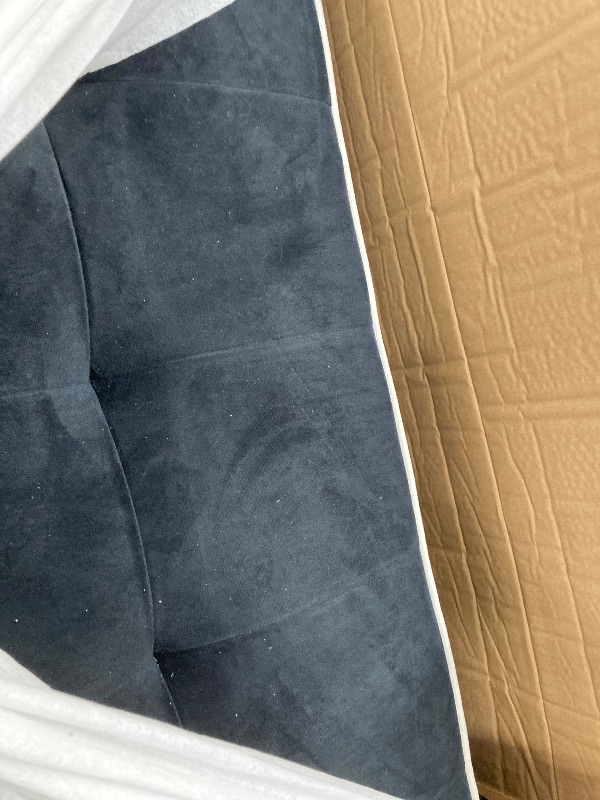 Photo 1 of *******BOX 1, BOX 2********** Marsail 3-in-1 Convertible Futon Sleeper Sofa Bed, Pull Out Couch with Adjustable Backrest, USB Charging & Side Pockets, Velvet Fabric Sofa for Living Room, Apartment, Loveseat, Black