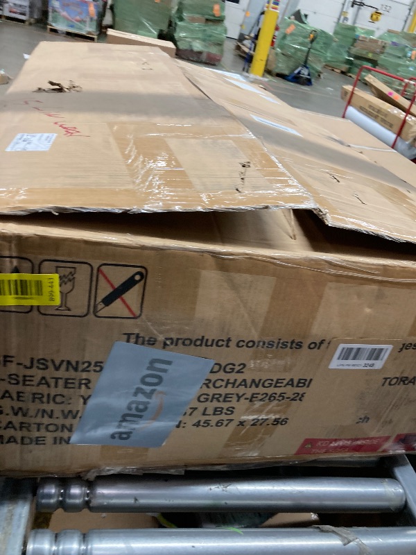 Photo 1 of *********BOX 2/2****MISSING PART******** Shintenchi Sofa Couch, Pullout Sofa Bed,2 in 1 Pull Out Couch Bed with Storage Chaise for Living Room,Sleeper Sofa Couches Linen Sectional Sofa