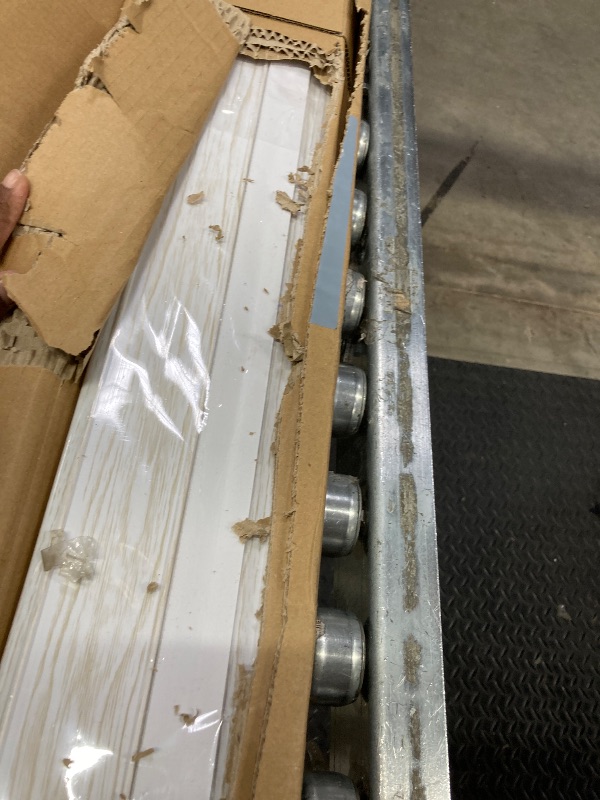 Photo 1 of ********PHOTO REFERENCE******** LTL Home Products Via 36 by 80 Inch Vinyl Panel Single Folding Accordion Door with Flexible Hinges for Home and Office Interiors, White Mist