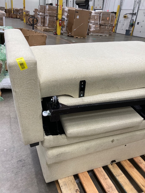 Photo 1 of *********MISSING PARTS******* Ball & Cast Convertible Sofa Bed with Reversible Storage Chaise,Linen Sleeper Sofa Couch L Shaped Pull Out Couch Bed,Small Corner Sectional Sofa Couches for Living Room,Beige