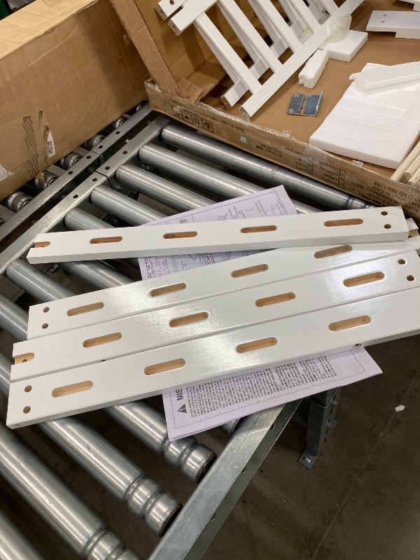 Photo 1 of ***(MISSING PARTS -SELLING AS PARTS ONLY)***
Dream On Me Classic Design Toddler Bed In White, Greenguard Gold And JPMA Certified, Low To Floor Design, Two Side Safety rails, Non-Toxic Finishes, Wooden Nursery Furniture