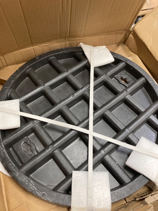 Photo 1 of ***DIRTY***
Natotela Round Manhole Cover 24in - NO FRAME,Fiberglass Recessed Solid Top Covers,Replacement FRP Septic Tank Lid,23.6in Corrugated Pipe Cover for Ribbed Pipe,Non-slip Reinforced Sewage Basin Covers